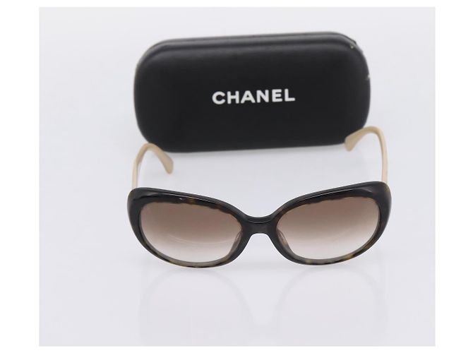 Occhiali da sole CHANEL plastica Black CC Auth bs37324 Nero - vista 12