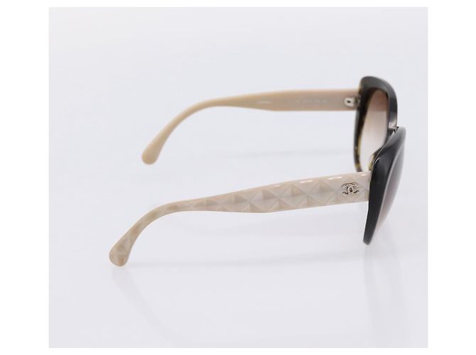 Occhiali da sole CHANEL plastica Black CC Auth bs37324 Nero - vista 3