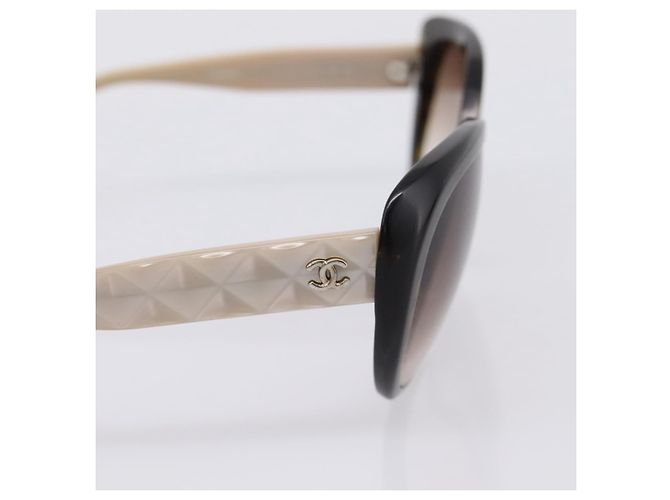 Occhiali da sole CHANEL plastica Black CC Auth bs37324 Nero - vista 4