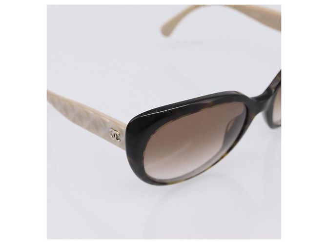Occhiali da sole CHANEL plastica Black CC Auth bs37324 Nero - vista 7