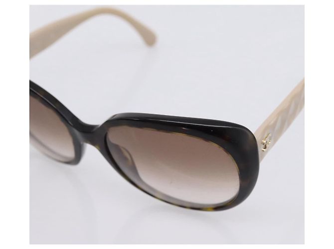 Occhiali da sole CHANEL plastica Black CC Auth bs37324 Nero - vista 8