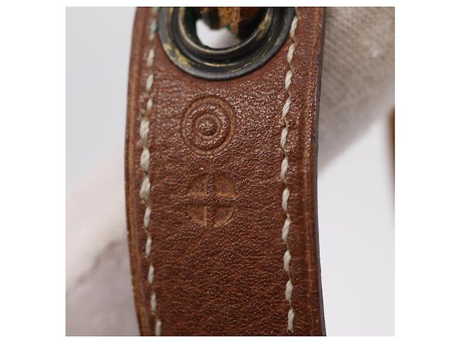 Hermès HERMES Pochette Green Leather Brown Auth ka6393 Braun - Ansicht 12