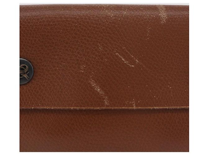 Hermès HERMES Pochette Green Leather Brown Auth ka6393 Braun - Ansicht 2