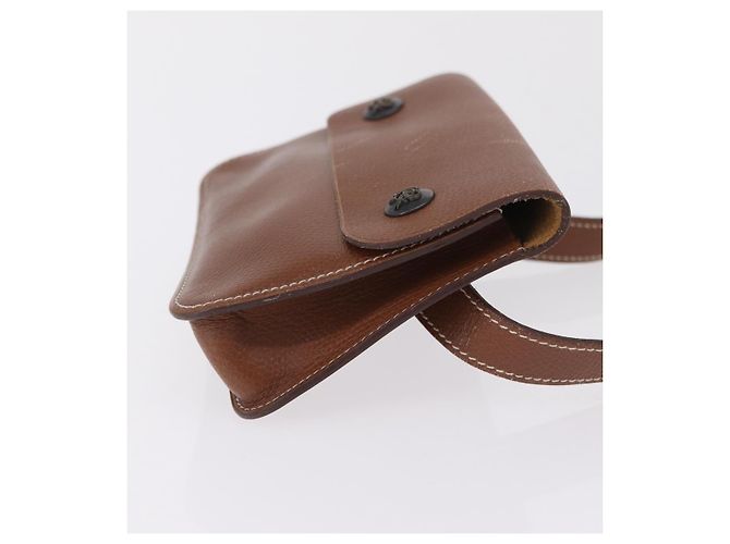 Hermès HERMES Pochette Green Leather Brown Auth ka6393 Braun - Ansicht 5