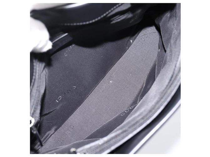 Borsa a mano GUCCI Bamboo in pelle 2way Nera Argento 002 1016 Auth BA16192 Nero - vista 11