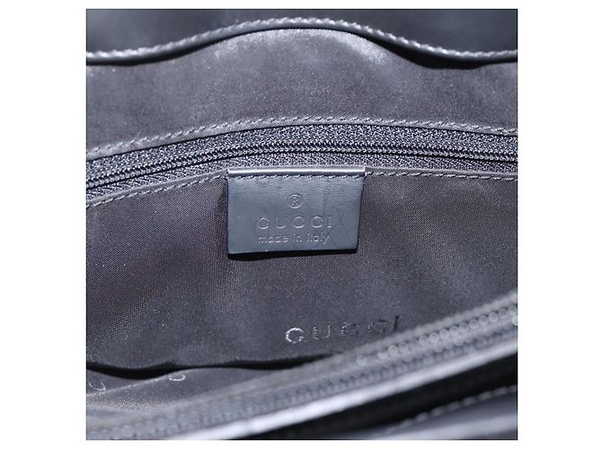 Borsa a mano GUCCI Bamboo in pelle 2way Nera Argento 002 1016 Auth BA16192 Nero - vista 19