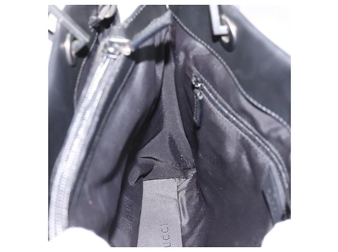 Borsa a mano GUCCI Bamboo in pelle 2way Nera Argento 002 1016 Auth BA16192 Nero - vista 21