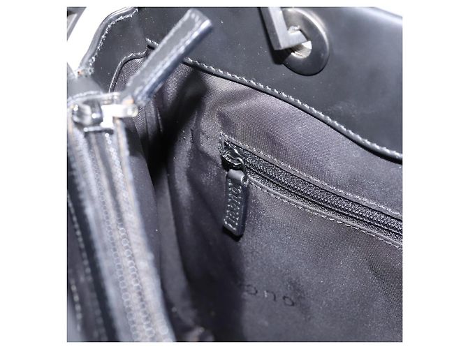 Borsa a mano GUCCI Bamboo in pelle 2way Nera Argento 002 1016 Auth BA16192 Nero - vista 22