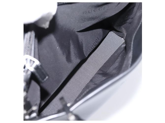 Borsa a mano GUCCI Bamboo in pelle 2way Nera Argento 002 1016 Auth BA16192 Nero - vista 26