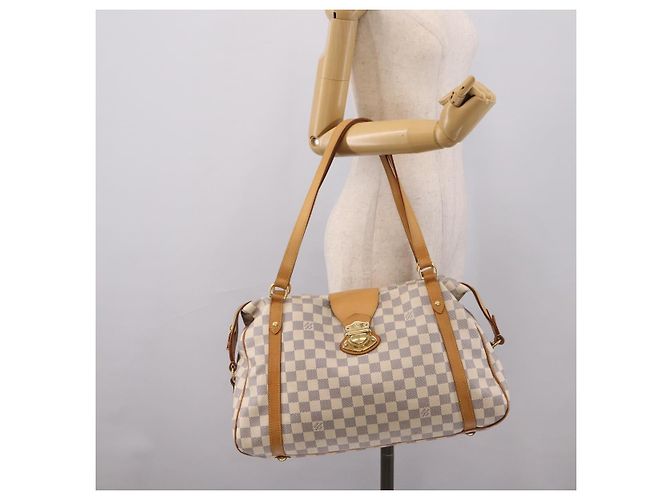 Borsa Tote LOUIS VUITTON Damier Azur Stresa GM M51186 LV Auth 206362A - vista 23