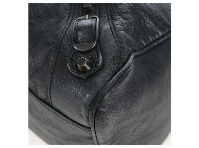 Borsa BALENCIAGA Classic Vero in pelle 2way Nera 235216 Auth BA15797V Nero - vista 17