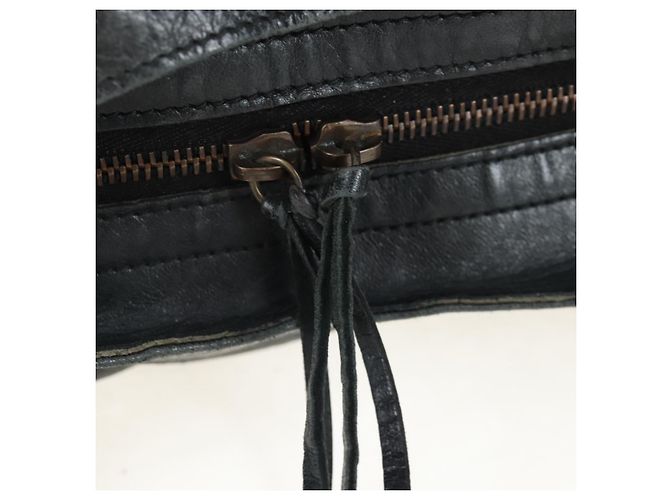 Borsa BALENCIAGA Classic Vero in pelle 2way Nera 235216 Auth BA15797V Nero - vista 22