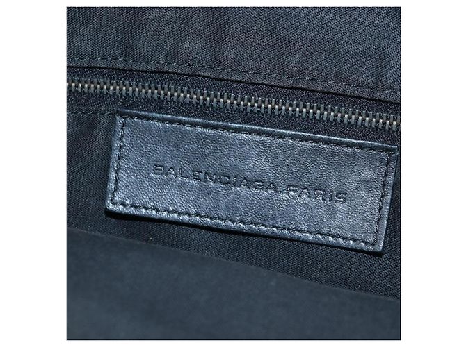 Borsa BALENCIAGA Classic Vero in pelle 2way Nera 235216 Auth BA15797V Nero - vista 24