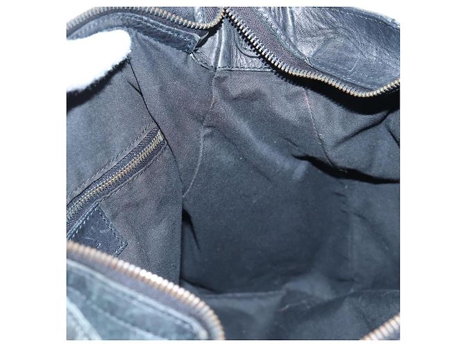 Borsa BALENCIAGA Classic Vero in pelle 2way Nera 235216 Auth BA15797V Nero - vista 26