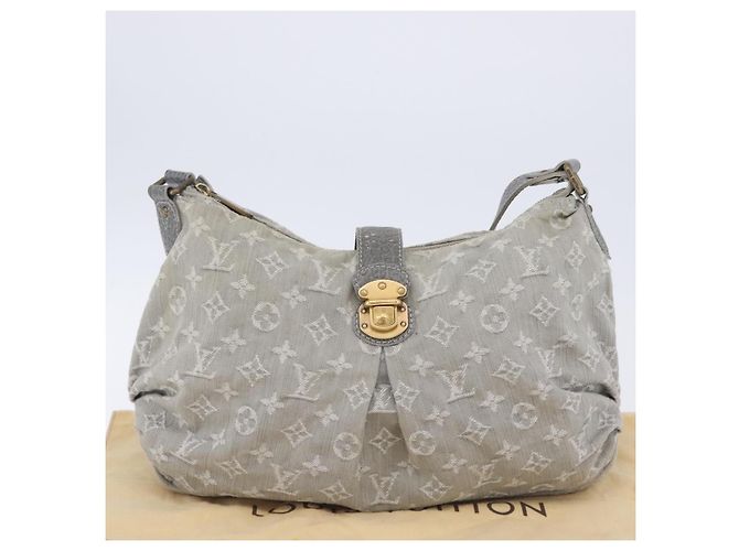 LOUIS VUITTON Monogram Denim Slytree Shoulder Bag Gris M45834 LV Auth 204591V Grau Monogramm - Ansicht 12