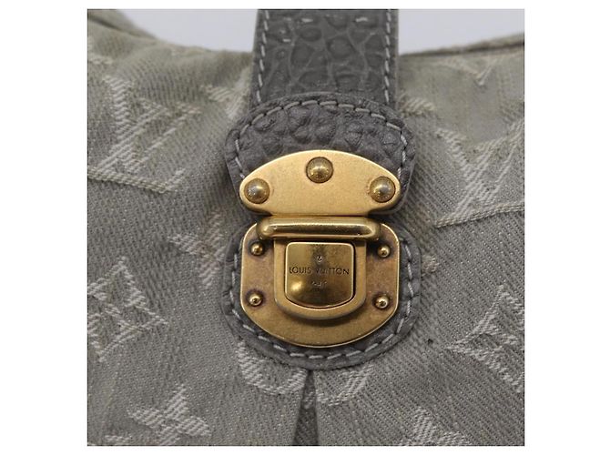 LOUIS VUITTON Monogram Denim Slytree Shoulder Bag Gris M45834 LV Auth 204591V Grau Monogramm - Ansicht 22