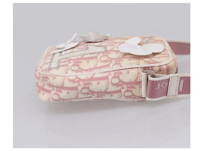 Bolsa de Ombro Christian Dior Trotter PVC Rosa Prata Auth mr2945 - vista 4