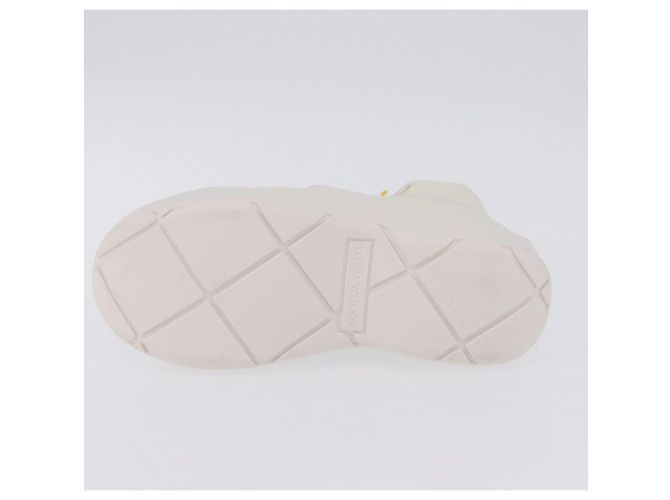 BOTTEGA VENETA Paddle Bomber Boule Shoes Nylon 36 Ivory Auth 203702M Cream - view 30