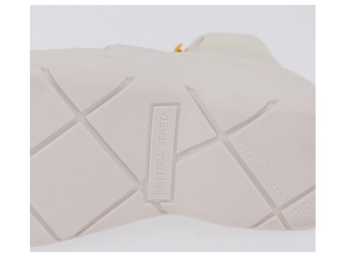 BOTTEGA VENETA Paddle Bomber Boule Shoes Nylon 36 Ivory Auth 203702M Cream - view 32