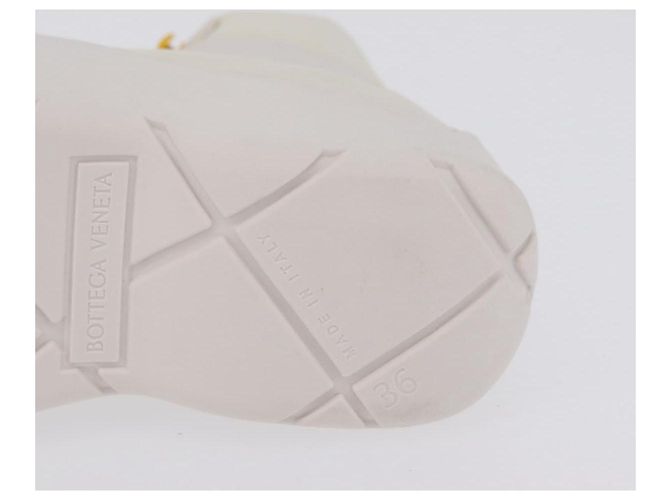 BOTTEGA VENETA Paddle Bomber Boule Shoes Nylon 36 Ivory Auth 203702M Cream - view 33