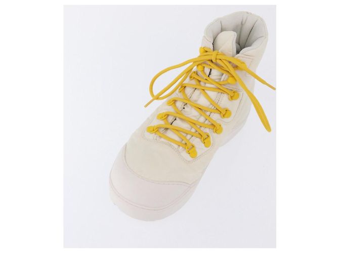 BOTTEGA VENETA Paddle Bomber Boule Shoes Nylon 36 Ivory Auth 203702M Cream - view 7