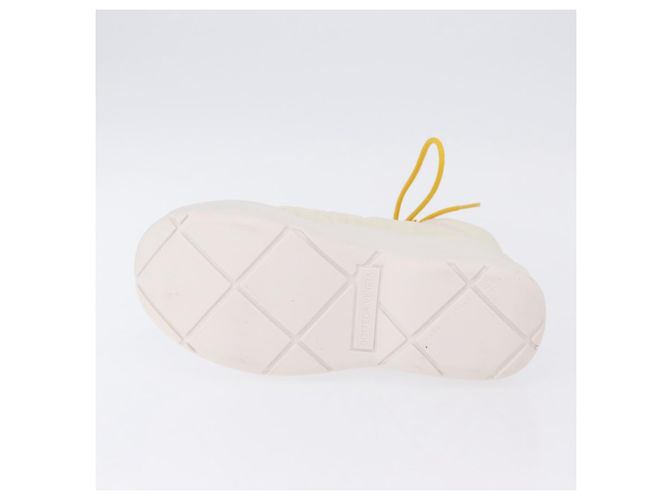 BOTTEGA VENETA Paddle Bomber Boule Shoes Nylon 36 Ivory Auth 203702M Cream - view 8