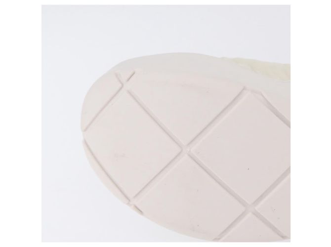BOTTEGA VENETA Paddle Bomber Boule Shoes Nylon 36 Ivory Auth 203702M Cream - view 9