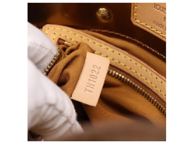 LOUIS VUITTON Monogram Vernis Reade PM Hand Bag Bronze M91146 LV Auth gh2341V Bronzo - vista 11