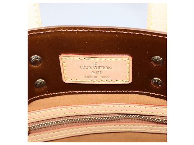 LOUIS VUITTON Monogram Vernis Reade PM Hand Bag Bronze M91146 LV Auth gh2341V Bronzo - vista 17