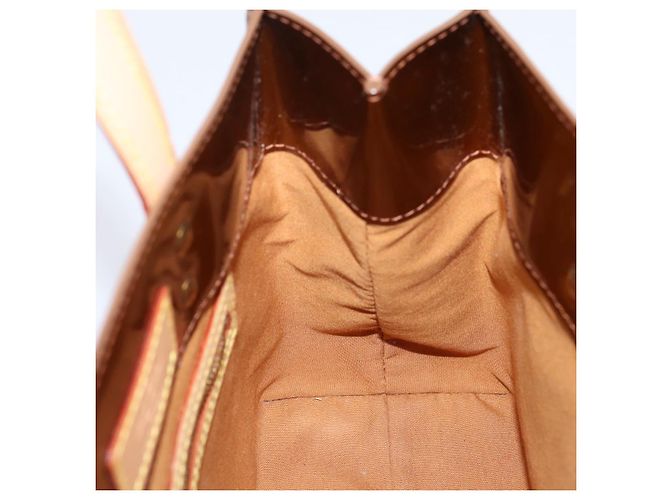 LOUIS VUITTON Monogram Vernis Reade PM Hand Bag Bronze M91146 LV Auth gh2341V Bronzo - vista 18