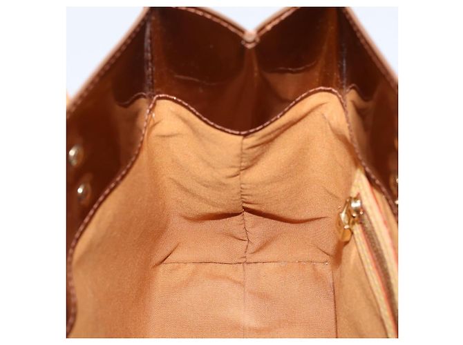 LOUIS VUITTON Monogram Vernis Reade PM Hand Bag Bronze M91146 LV Auth gh2341V Bronzo - vista 19