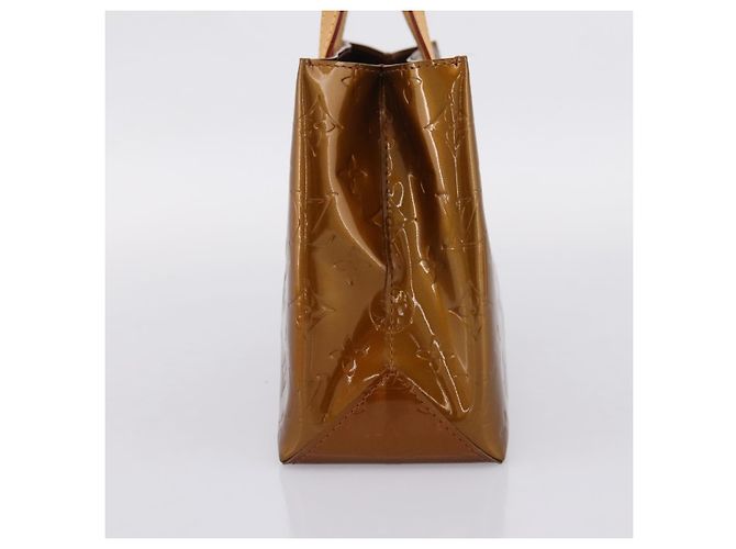LOUIS VUITTON Monogram Vernis Reade PM Hand Bag Bronze M91146 LV Auth gh2341V Bronzo - vista 3