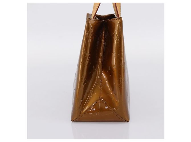 LOUIS VUITTON Monogram Vernis Reade PM Hand Bag Bronze M91146 LV Auth gh2341V Bronzo - vista 4
