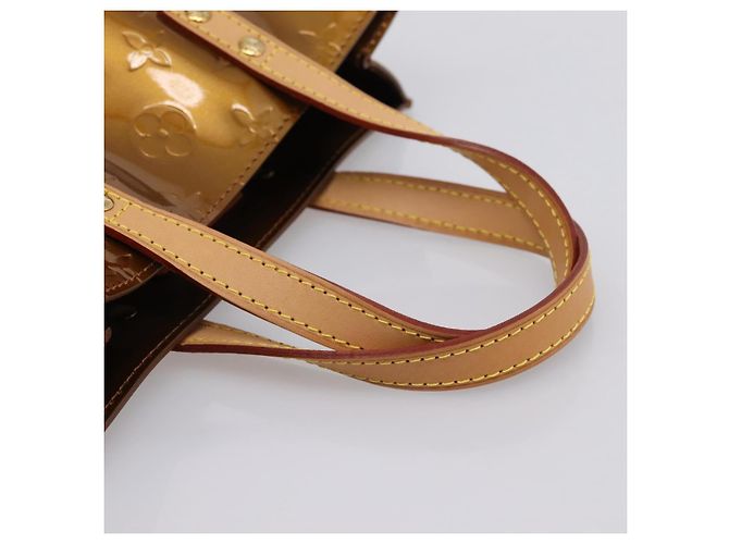 LOUIS VUITTON Monogram Vernis Reade PM Hand Bag Bronze M91146 LV Auth gh2341V Bronzo - vista 7