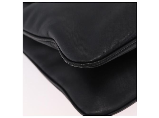 Borsa a mano Salvatore Ferragamo Gancini in pelle nera e argento Auth BA16166 Nero - vista 17