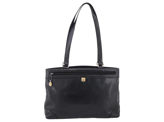 Céline CELINE Tote Bag aus Leder Schwarz Goldfarben Auth bs37162 - Ansicht 13