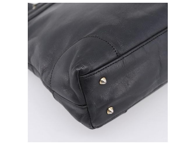 Céline CELINE Tote Bag aus Leder Schwarz Goldfarben Auth bs37162 - Ansicht 16