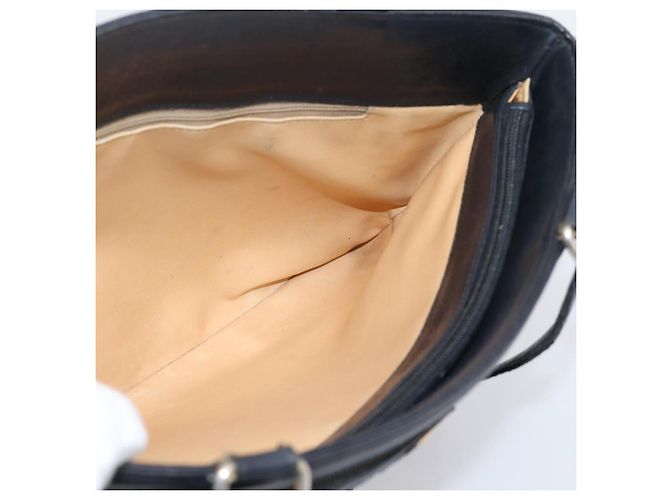 Céline CELINE Tote Bag aus Leder Schwarz Goldfarben Auth bs37162 - Ansicht 21