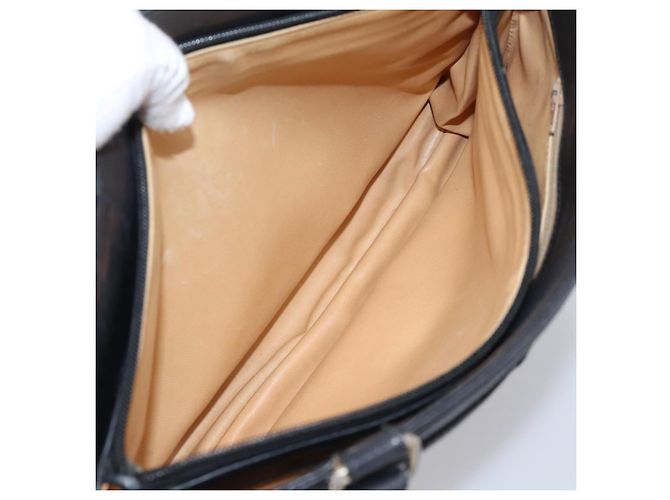Céline CELINE Tote Bag aus Leder Schwarz Goldfarben Auth bs37162 - Ansicht 26