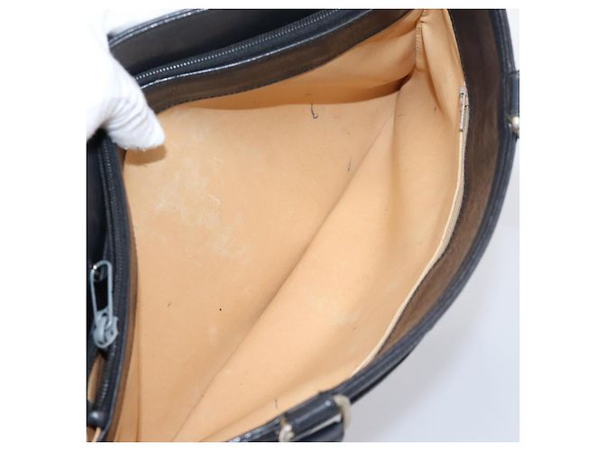 Céline CELINE Tote Bag aus Leder Schwarz Goldfarben Auth bs37162 - Ansicht 27