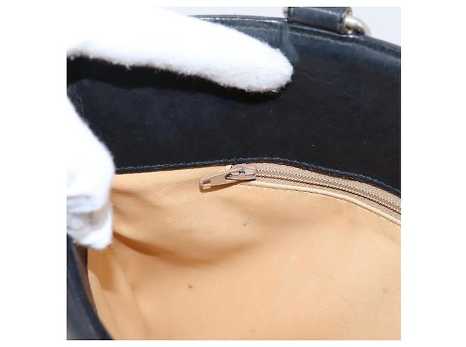 Céline CELINE Tote Bag aus Leder Schwarz Goldfarben Auth bs37162 - Ansicht 28