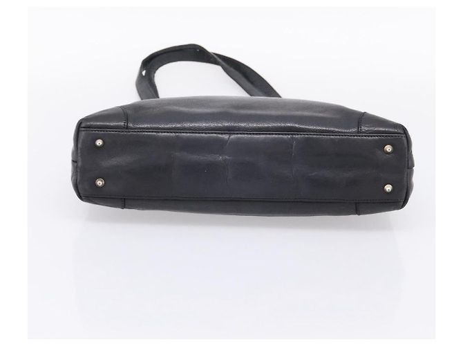 Céline CELINE Tote Bag aus Leder Schwarz Goldfarben Auth bs37162 - Ansicht 5