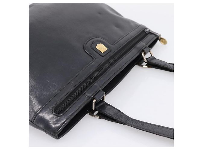 Céline CELINE Tote Bag aus Leder Schwarz Goldfarben Auth bs37162 - Ansicht 6