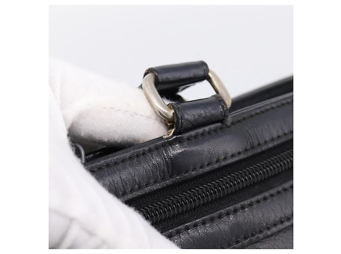 Céline CELINE Tote Bag aus Leder Schwarz Goldfarben Auth bs37162 - Ansicht 8