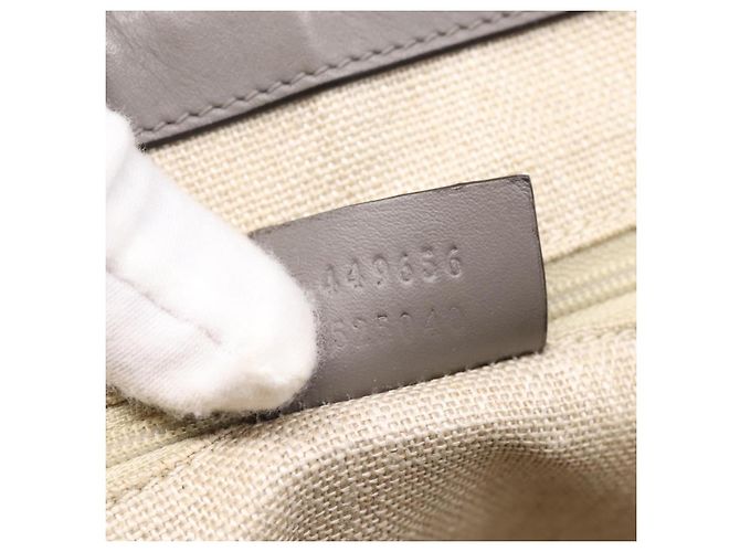 Borsa GUCCI Micro GG Canvas Guccissima in pelle 2way Outlet 449656 Auth ep15926 Marrone D'oro - vista 12