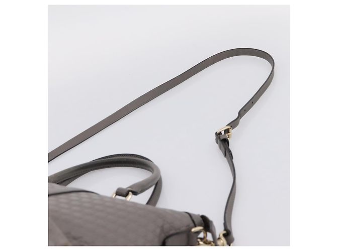 Borsa GUCCI Micro GG Canvas Guccissima in pelle 2way Outlet 449656 Auth ep15926 Marrone D'oro - vista 15