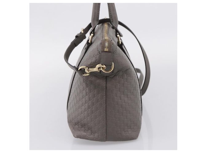 Borsa GUCCI Micro GG Canvas Guccissima in pelle 2way Outlet 449656 Auth ep15926 Marrone D'oro - vista 4