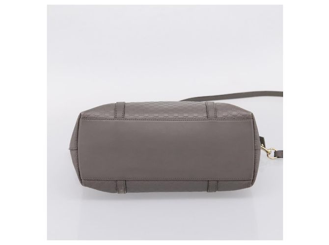Borsa GUCCI Micro GG Canvas Guccissima in pelle 2way Outlet 449656 Auth ep15926 Marrone D'oro - vista 5