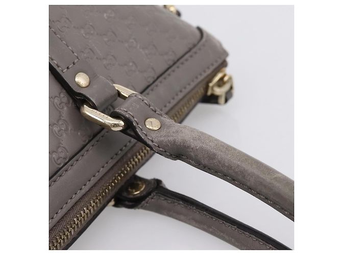 Borsa GUCCI Micro GG Canvas Guccissima in pelle 2way Outlet 449656 Auth ep15926 Marrone D'oro - vista 8