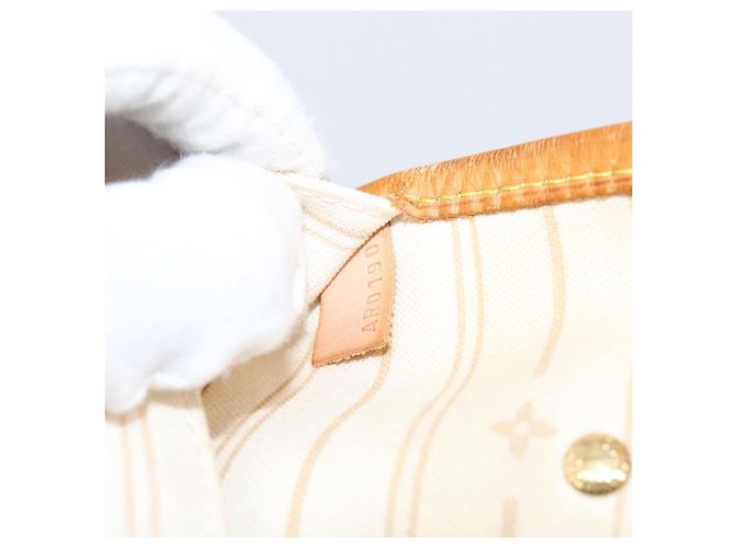 Borsa Tote LOUIS VUITTON Damier Azur Neverfull MM N41605 LV Auth ep15937 - vista 12